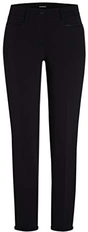 Cambio Renira - Pantalón de mujer con pliegue negro, Negro , 38W / 29L