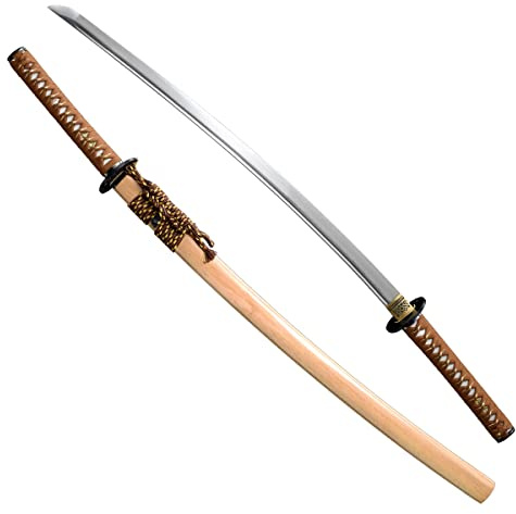 wuder Katana Sword Full Handmade,Japanese Sword,Samurai Slayer,T10 High Carbon Steel Steel Heat Tempered/Clay Tempered