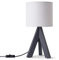 Paco Home Tischlampe Nachttisch Deko Wohnzimmer Leselampe Tischleuchte Nachttischlampe Schlafzimmer E14 Fassung Stoff Lampenschirm Mit Schalter Holz