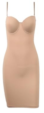 Bantning Full Längd Shapewear Slips Rak Tube Klänning Body Shaper Kvinnor Skinny Under Klänningar, Underkläder