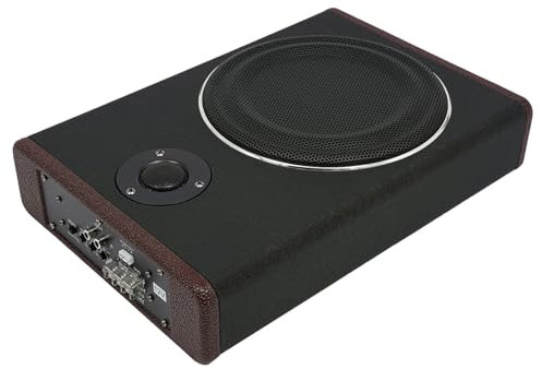 8-Inch Car Low-Profile Amplified Subwoofer System Car Audio, 600 W Car Under Seat Slim Amplifier Subwoofer Stereo, Car powered subwoofer Car Stereo