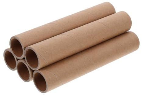 Veemoon 5piezas Tubos de Papel Kraft Cilíndricos Largos de Cartón para Soporte Póster Tubos de Almacenamiento para Manualidades Enviar Ilustraciones Documentos y Planos