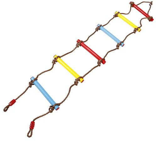 Yardwe Scala Arrampicata Per Ragazzo in Pe Accessori Per Altalene Da Esterno Scala Per Sull Da Per Esterni Corda Per Scale Resistente Attrezzature Per Parchi Giochi Sicure