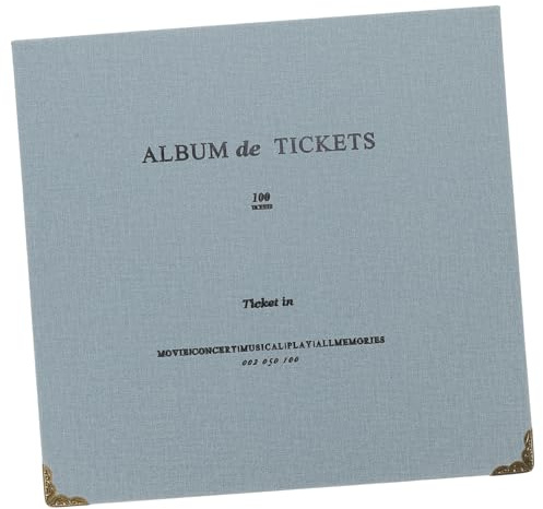 DOITOOL Libro De Recogida De Billetes Álbum De Postales Soporte Para Guardar Billetes Folleto Conmemorativo De Avión Para Coleccionistas De Entradas De Conciertos