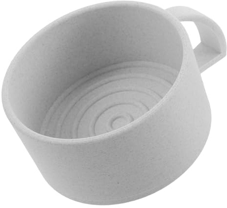 Healvian Bol à Savon à Raser pour Hommes Bol à Mousse Lisse avec Large Ouverture pour Rasage Doux et Préparation de Barbe Accessoire de Toilettage Pratique et Facile à Nettoyer Blanc