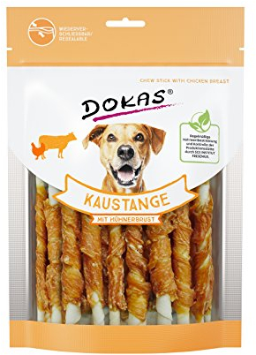 Dokas Hunde Snack Kaustange mit Hühnerbrust 200g | 9-er Pack