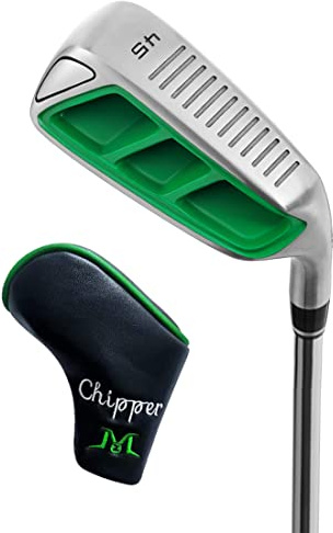 MAZEL Golf Chipper Club for Men,Golf Wedge 35,45,55,60 Degree,Right & Left Handed 35 Inch (Green, Stainless Steel, Regular, 45, Degrees, Right)
