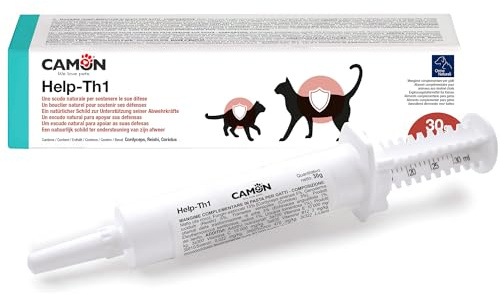 CAMON | HELP-TH1 Pasta in Siringa, Alimento Complementare per Sostenere le Difese Immunitarie di Gatti, 30g