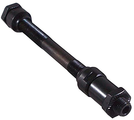 cyclingcolors Bakhjulsaxel 10 x 136 mm cykel universal axel ihålig nav bakre hjul vintage gammaldags cykling motorcykel motorcykel racing fixie singlespeed stål svart