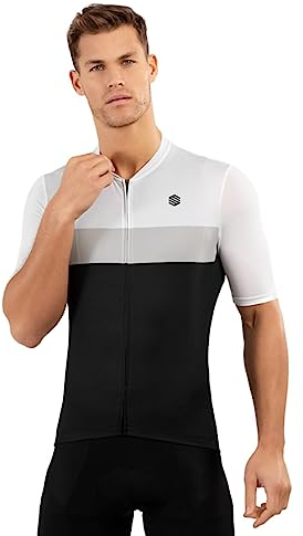 SIROKO - Sommer-Radtrikot M3 Podium - L - Schwarz/Weiß