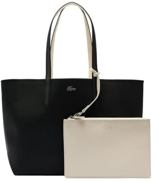 Lacoste Sac de courses pour femme (1 pièce), Noir Farine, One Size, Contemporain