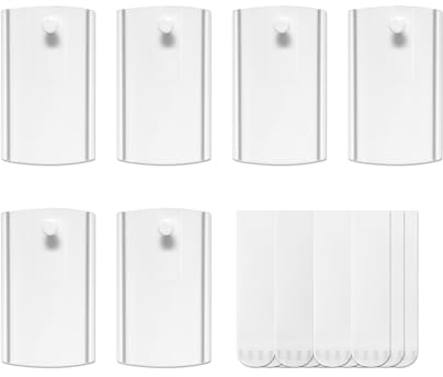 Universal Frame Hanger, Jumbo, 6 Picture Hangers, 16 Large Removable Adhesive Strips, Damage Free Picture Hanging Hooks Heavy Duty, No Nails Picture Hooks