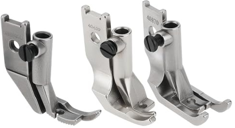 Briny River 3 prensatelas para máquina de coser compatibles con Pfaff 335 145 245 545 1245 OE KP-19029 doble dedo del pie izquierdo y derecho