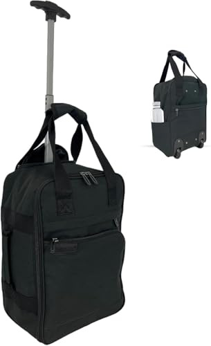 40x25x20 Carry On Cabin Trolley Bag on Wheels for Ryanair Underseat | 40x25x20 underseat cabin trolley with smooth wheels, designed to fit Ryanair cabin bag size for easy travel.