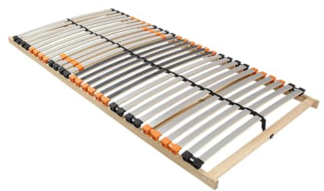 Mister Sandman Lattenrost 90x200 cm ErgoActive 7 Zonen einstellbare Härte Stabiler Lattenrahmen leise ergonomisch atmungsaktiv selbst zusammenbaubar Federholzrahmen kompatibel mit Allen Matratzen