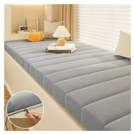 Cojín de terciopelo para banco de interior, tapicería de espuma para alféizar de ventana y terraza de jardín, almohadilla de asiento resistente al desgaste para mayor comodidad y estilo