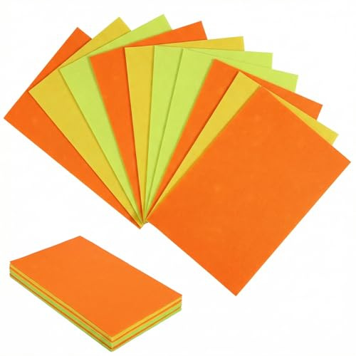 Ymapinc 10PCS Yellow Orange Fabric Felt Sheets - 30x20cm