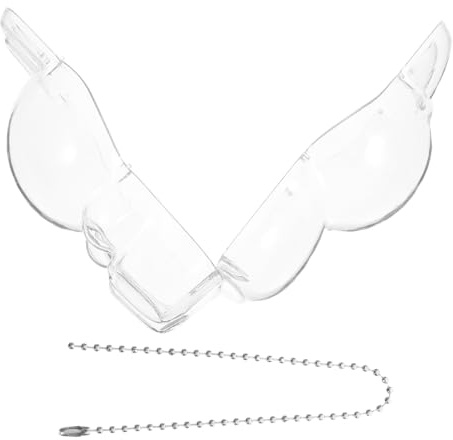 CHICAMPERA Custodia Protettiva Trasparente per Miniature e Action Figures in Plastico Catena Appendibile, Protezione Versatile per Passeggini e Zaini