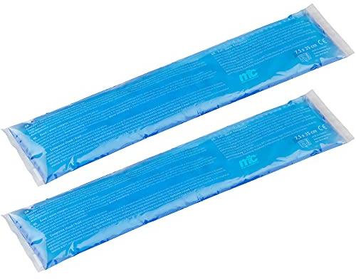 Medicalcorner24 Kalt Warm Kompressen, Gel, Mikrowellen geeignet, 7,5 x 35 cm, 2 Stück