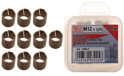 BGS 1959-7 | Insertos roscados de repuesto | M12 x 1,25 mm | 10 piezas