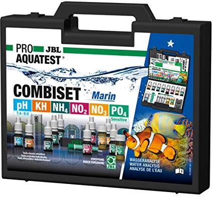 JBL Water Test Kit, With 6 tests, For saltwater aquariums, ProAquaTest Combi Set Marin