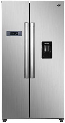 Daya, frigorifero side by side, DFA-69DNH3XF0, classe F, total inox, no frost, drink dispenser, display LCD