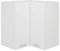 Homgoday Eckhängeschrank mit 2 Regalböden & Tür Küchenhängeschränke Küchenschrank Küche Küchenmöbel Oberschrank Küchenschrank Modern Weiß 57x57x60 cm Holzwerkstoff