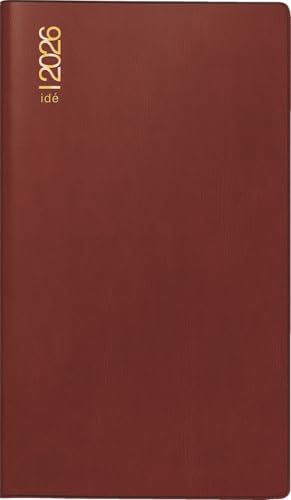 rido/idé fickkalender mod. TM 15 2026 | A6, plast, bordeaux
