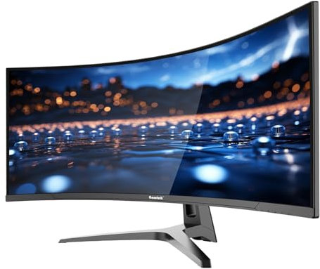 Gawfolk 34 Inch Ultrawide Curved 120Hz Gaming Computer Monitor 1500R PC screen 21:9 UWQHD (3440x1440),G-Sync,178° Viewing Angle,128% sRGB,Display Port、HDMI,Compatible with wall mounted 75x75MM-Black