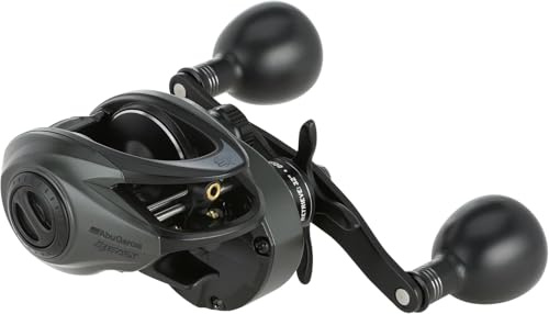 Abu Garcia Beast Low Profile Baitcasting Reel | Freshwater & Saltwater Predator Casting Fishing Reel | 7.3:1 Gear Ratio | Power Stack Carbon Drag | Aluminium Body | 2000 | Right Handed