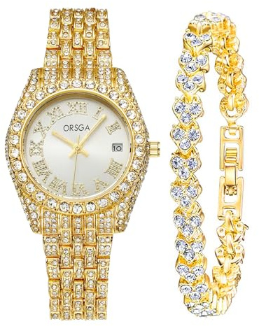 CIVO Gifts Set Watches for Women: Classic Minimalist Wristwatch with Stainless Steel Strap - Waterproof Analogue Watch for Elegant Dress Ladies