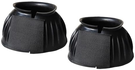 kwoifioy Housse de protection professionnelle pour bottes de cheval, confortable, protection de sabot en caoutchouc, boucle adhésive durable
