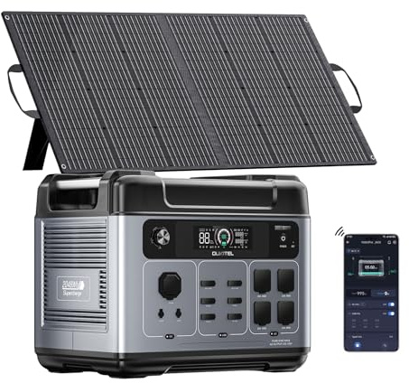 OUKITEL Power Station Portatile 3200W Generatore Solare 6400W Picco