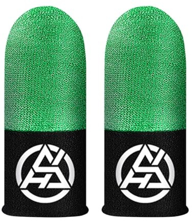Finger Sleeves, Mobilspeltillbehör, Thumb Sleeves Högkänsliga ledande | fiberstickade tumsängar Kepsar för professionella Esport Match Videospel Anti Skid [ ]