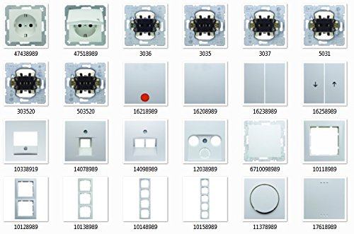 Berker polarwei glnzend S.1, Schalter & Steckdosen - Set Auswahl