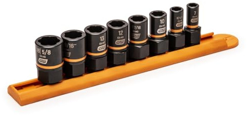 GEARWRENCH 8 Pc. 1/4 & 3/8 Drive Bolt Biter Impact Extraction Socket Set - 84782