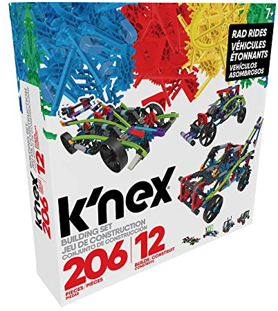 K'Nex 15214 Rad Rides Set-206 Parts-12 Models-Ages 7 and up-Creative Building Construction Toy, Multicolour - Amazon Vine