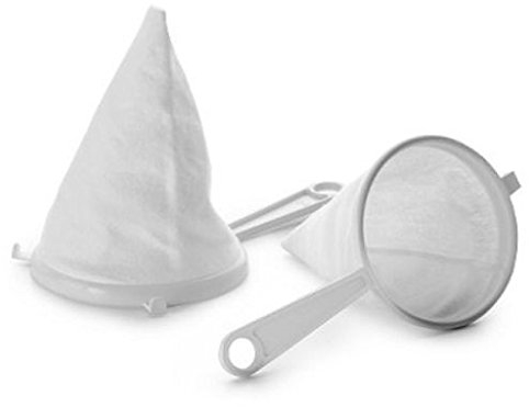 EUROXANTY® Passoire en tissu | Flanelle | Étamine alimentaire | Résistant à l'usure | Nettoyage facile | (10 CM)