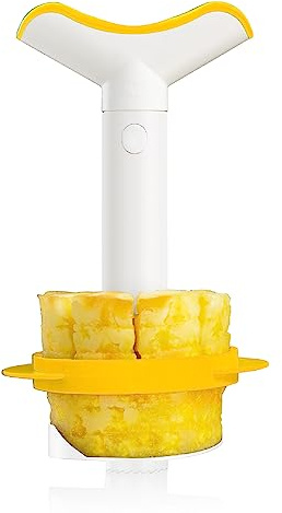VacuVin Pineapple Cutter & Cutter White/Yellow Card