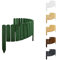 Floranica Rollborder Flexibler Holzzaun 100 x 20 cm Grün Beeteinfassung Deko für Gartenzaun Rasenkante Umzäunung Gartenzaun für Rasenflächen Hochbeete für Garten