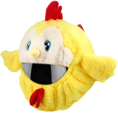 Offfay Motorcycle Helmet Cover, Funny Motorcycle Helmet Cover Sleeve, Motorbike Helmet Protective Cover for Full Face Helmets Men and Women (Baby Chick)
