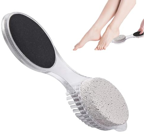 4-in-1 Pumice Stone Foot Scrubber – Callus Remover for Smooth Feet, Pedicure & Foot Care