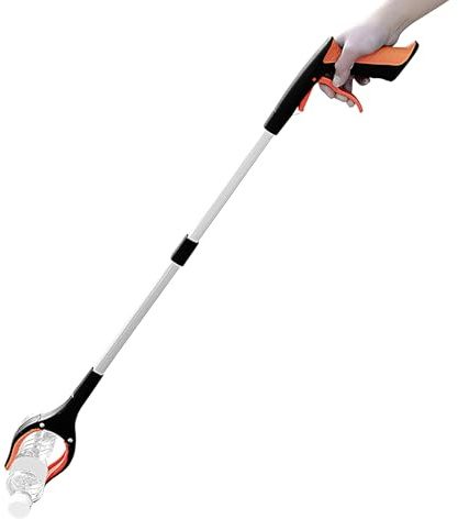 Strumento per afferrare e raggiungere: raccoglitore di rifiuti pieghevole con artiglio in silicone antiscivolo | Strumento per afferrare e raggiungere da 33 pollici, clip con clip magnetica, resistent