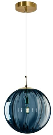 HUAYUSEDF Infälld taklampa, hänglampa i nordisk industristil, E26 ljuskälla glas, restaurang Köksö Sovrumsdekoration Ljusarmaturer