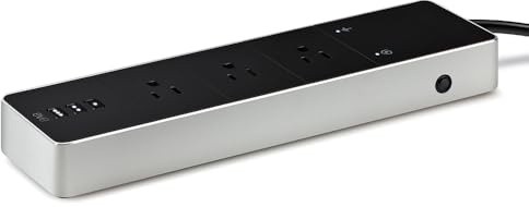 Eve Energy Strip - Smart Triple Outlet & Power Meter for Apple Home, Built-in Schedules & Switches, Surge Protection, overcurrent Protection, overvoltage Protection, Energy metering