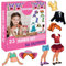magdum New Look -Magnetische Anziehpuppe mit Outfits, 56 Optionen - Magnetspiel Anziehfiguren Mädchen - 23 STÜCKE Magnetische Dress-Up - Spielset für Mädchen