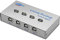 SinLoon Drucker-Splitter, USB-Drucker Sharing Switch, 4 Ports, 4 PC Share 1 USB-Gerät, High-Speed Sharing Switcher, Drucker Scanner extern (1 zu 4)