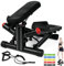 Flintronic 2 in 1 Mini Stepper für Zuhause Mit Power Ropes, Up-Down Stepper Mit LCD Display, Hometrainer für Anfänger & Fitness Trainingsgerät - Mit Widerstandsbändern