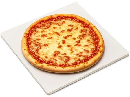 G.a HOMEFAVOR Pierre à pizza pour four et barbecue à gaz, pierre à pizza en cordiérite jusqu'à 500 °C, pour sol croustillant et revêtement juteux