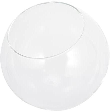 IMIKEYA 6-inch Glass Dome Display Cover for Cake and Desserts, Micro Landscape Bell Jar Glass Sphere for Party and Baking Decoration